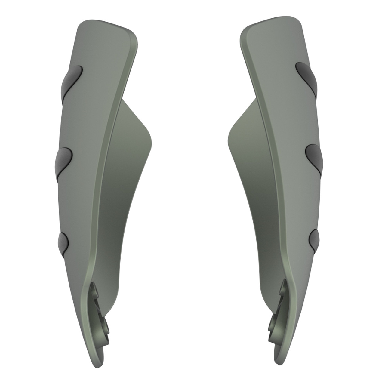 Deadwood Green Denim hand guard for Harley Touring & Softails
