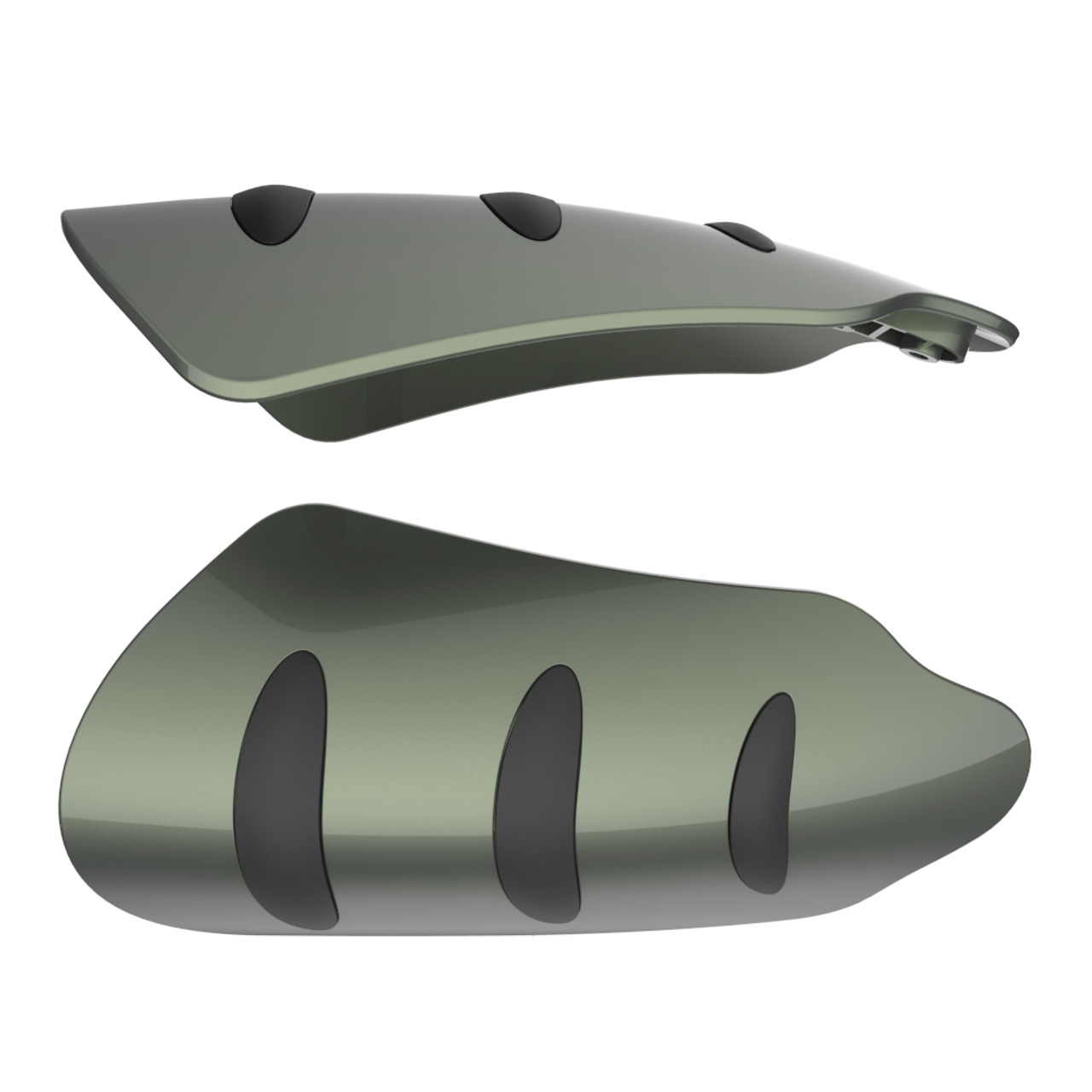 Deadwood Green Glossy hand guard for Harley Touring & Softails