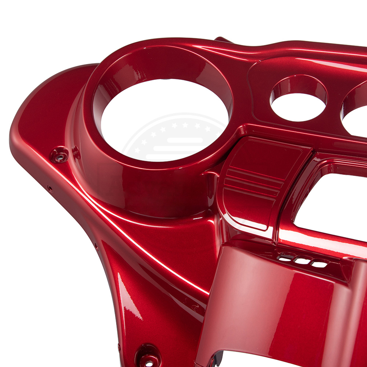 Advanblack Wicked Red Batwing Inner Speedometer Cowl Fairings for 2014+ Harley Davidson Street Glide/Electric Glide/Ultra Classic