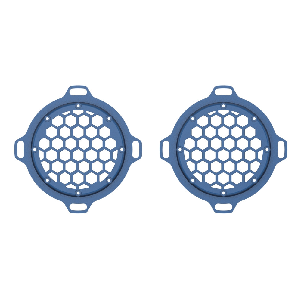 Advanblack x XBS Color Matched HEX Speaker Grills For 2013down Electric Glide / Street Glide Inner Fairing-Dark Blue Pearl