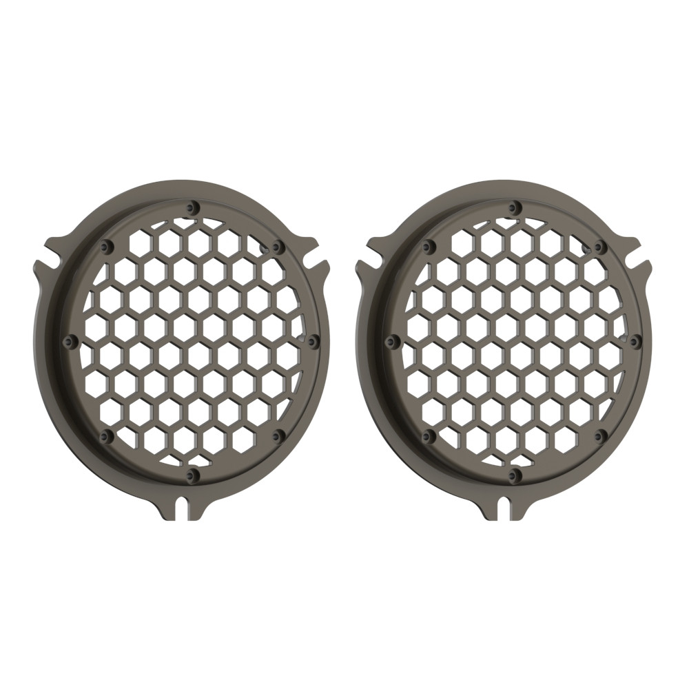 Advanblack x XBS Color Matched HEX Speaker Grills For 2014+ Electric Glide / Street Glide Inner Fairing-Dark Alloy