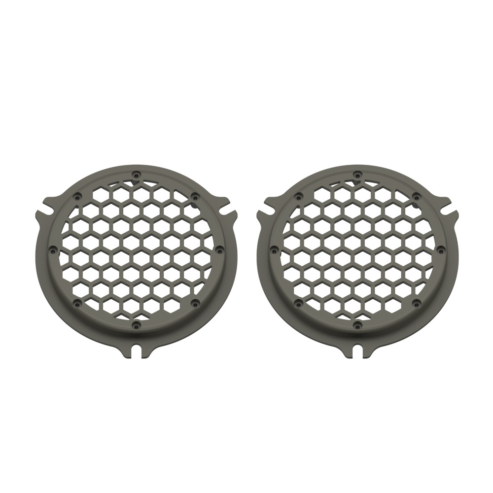 Advanblack x XBS Color Matched HEX Speaker Grills For 2014+ Electric Glide / Street Glide Inner Fairing-KInetik Green