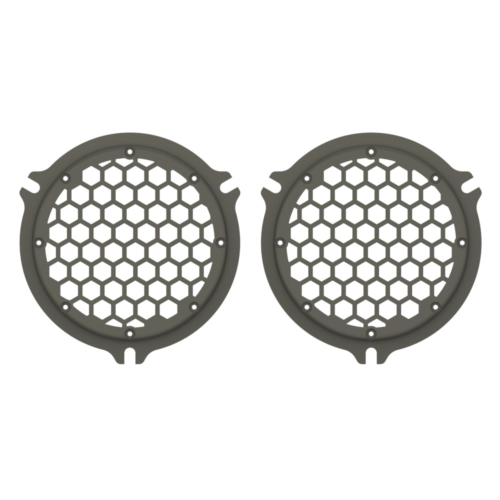 Advanblack x XBS Color Matched HEX Speaker Grills For 2014+ Electric Glide / Street Glide Inner Fairing-KInetik Green