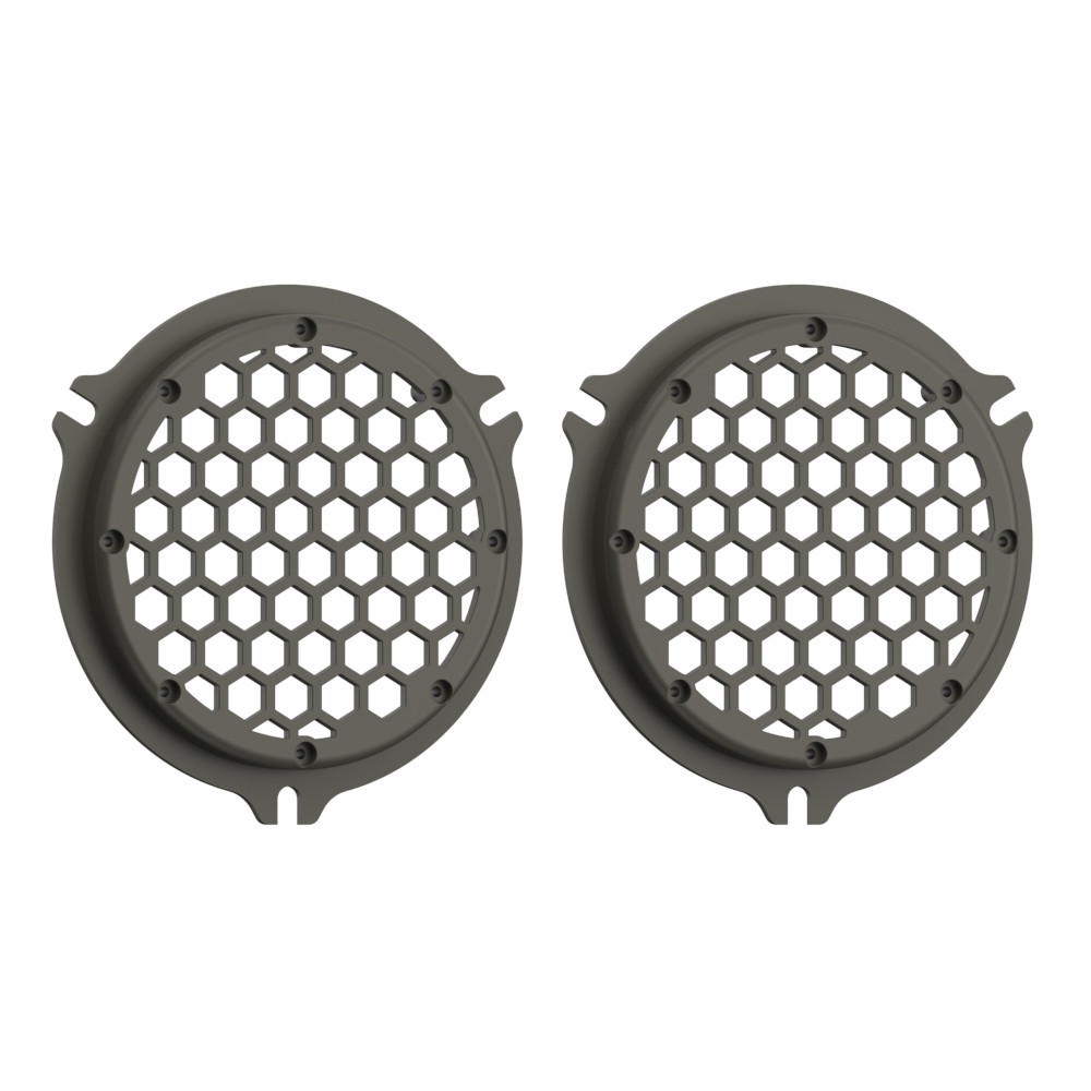 Advanblack x XBS Color Matched HEX Speaker Grills For 2014+ Electric Glide / Street Glide Inner Fairing-KInetik Green