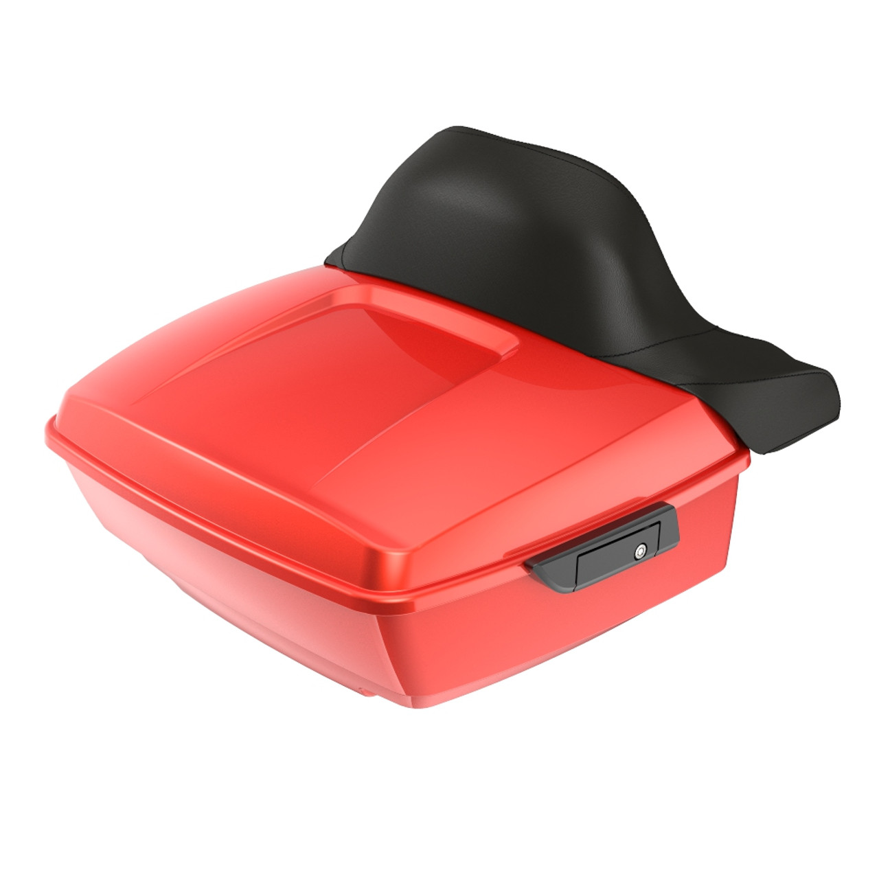 Advanblack Candy Orange Rushmore King Tour Pack Pad Luggage Trunk For '97-'21 Harley Touring Street Electra Road Glide