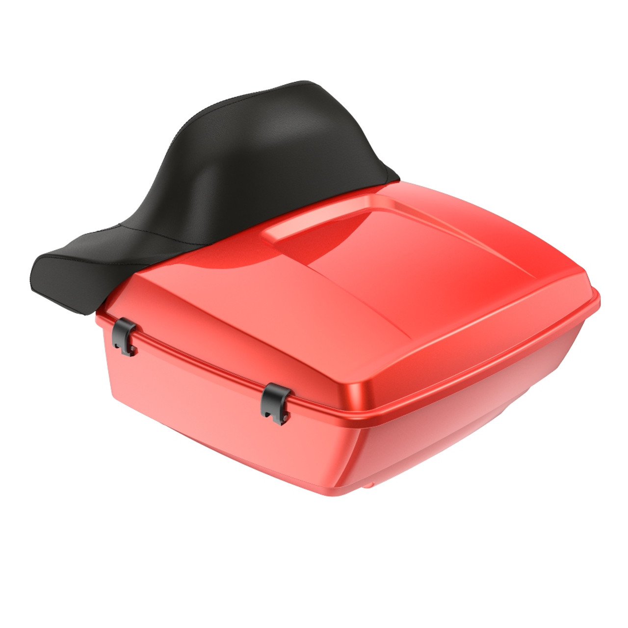 Advanblack Candy Orange Rushmore King Tour Pack Pad Luggage Trunk For '97-'21 Harley Touring Street Electra Road Glide