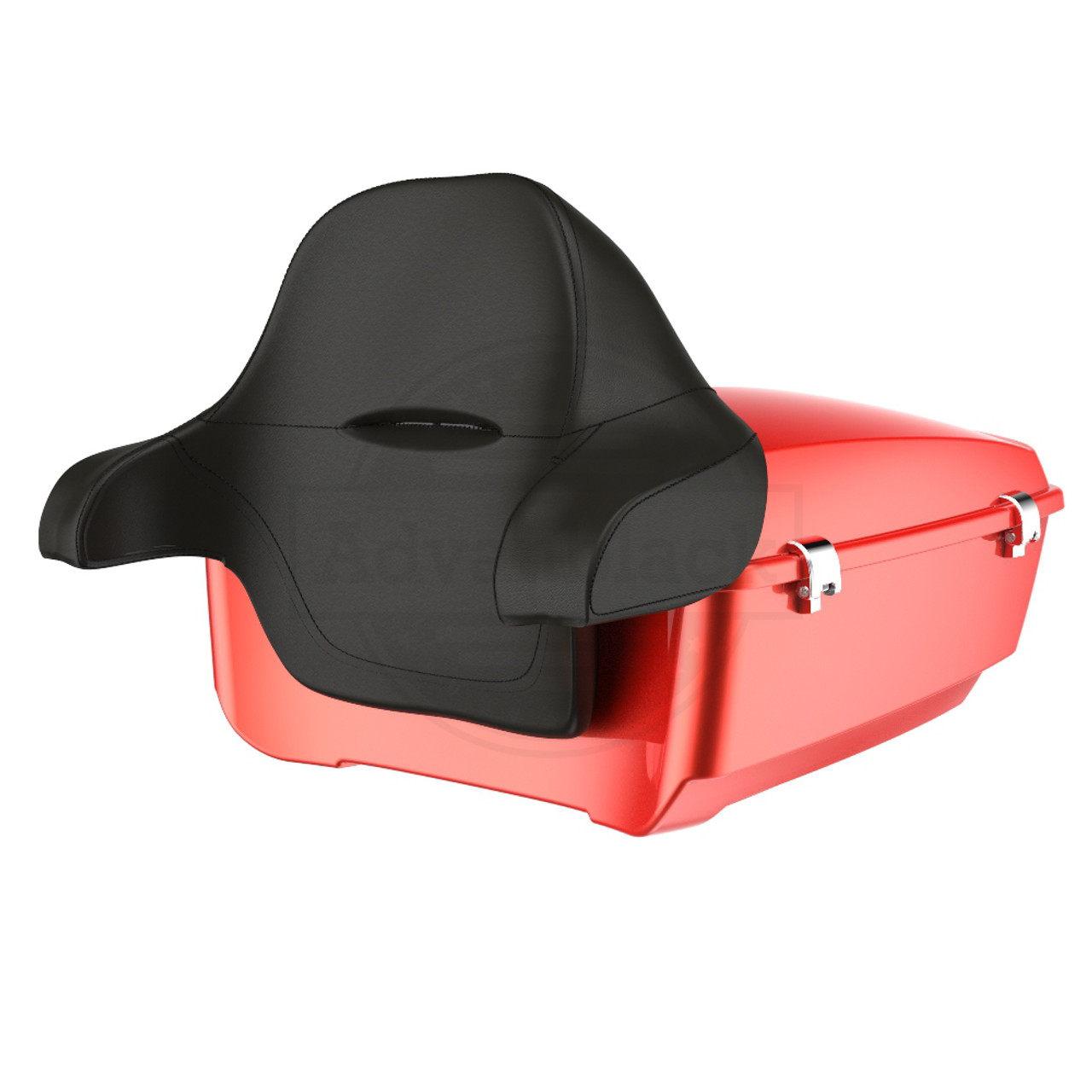 Advanblack Candy Orange Rushmore King Tour Pack Pad Luggage Trunk For '97-'21 Harley Touring Street Electra Road Glide