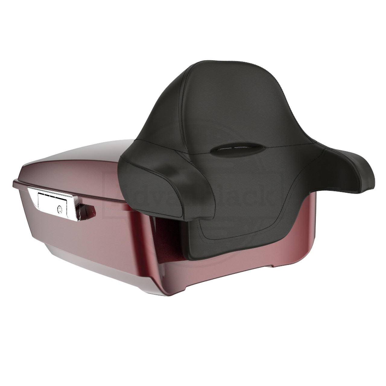 Advanblack Mysterious Red Sunglo King Tour Pack Pad Luggage Trunk For '97-'21 Harley Touring Street