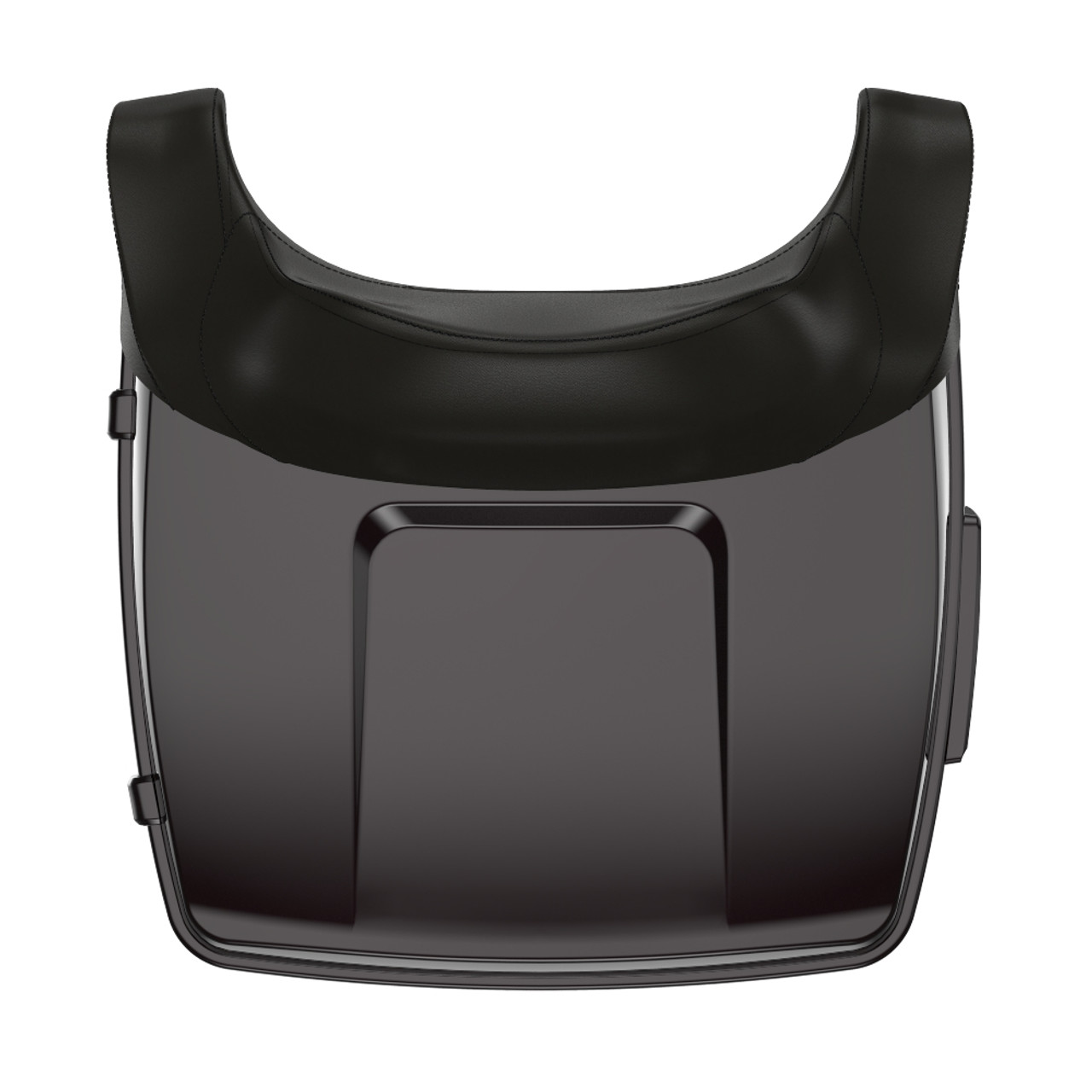 Blackened Cayenne King Tour Pack Pad Luggage Trunk For '97-'23 Harley Touring