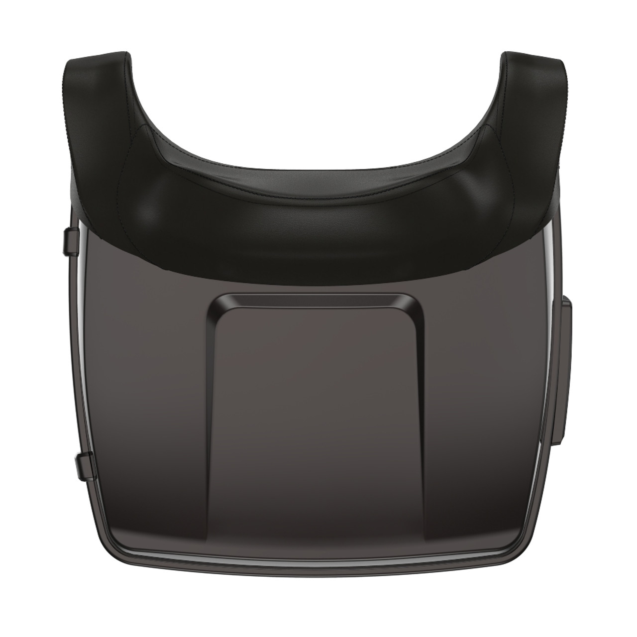 Black Jack Metallic King Tour Pack Pad Luggage Trunk For '97-'23 Harley Touring