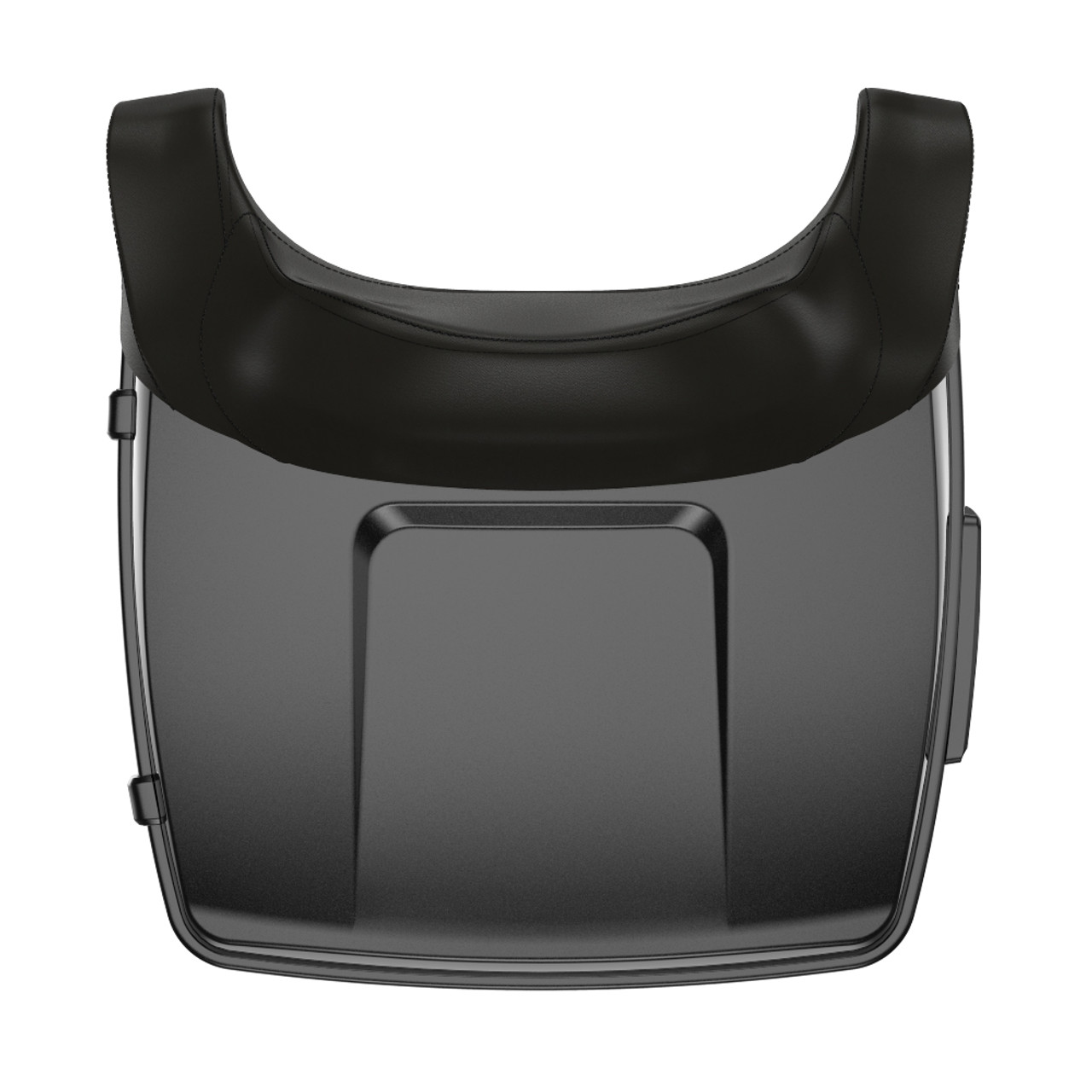 Black Quartz King Tour Pack Pad Luggage Trunk For '97-'23 Harley Touring