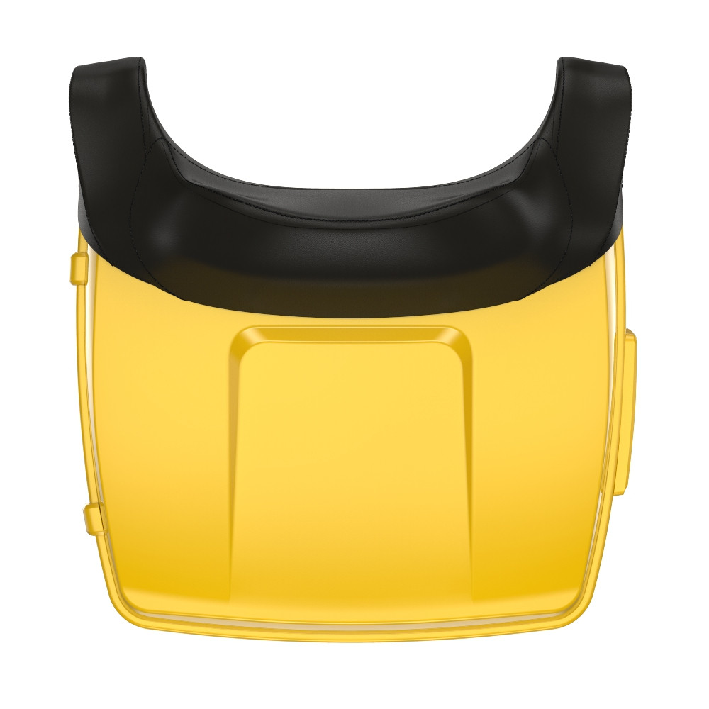 Chrome Yellow King Tour Pack Pad Luggage Trunk For '97-'23 Harley Touring