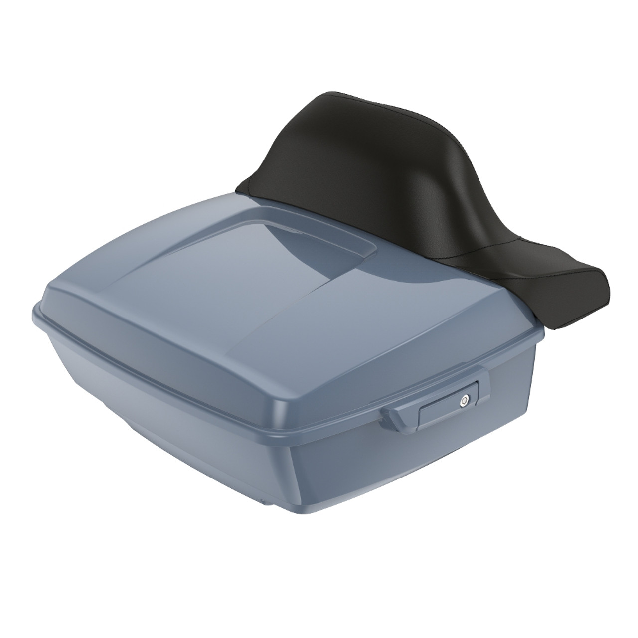 Gunship Gray King Tour Pack Pad Luggage Trunk For '97-'23 Harley Touring