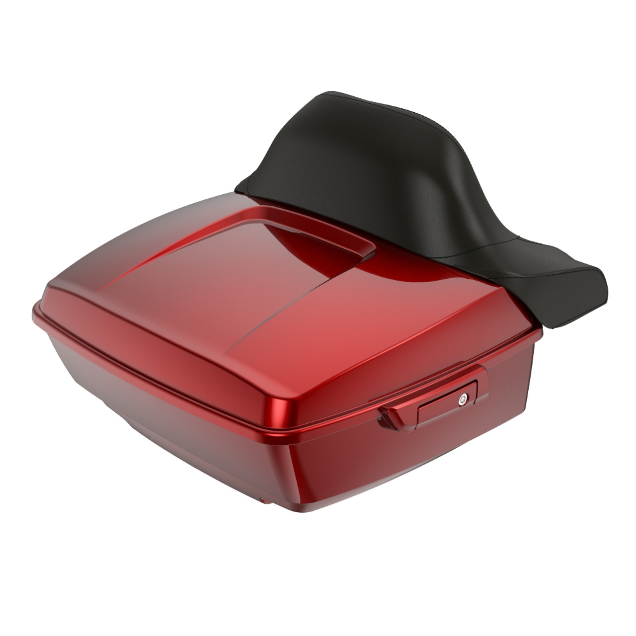 Heirloom Red Fade King Tour Pack Pad Luggage Trunk For '97-'23 Harley Touring