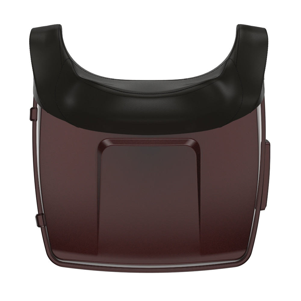 Merlot Sunglo King Tour Pack Pad Luggage Trunk For '97-'23 Harley Touring