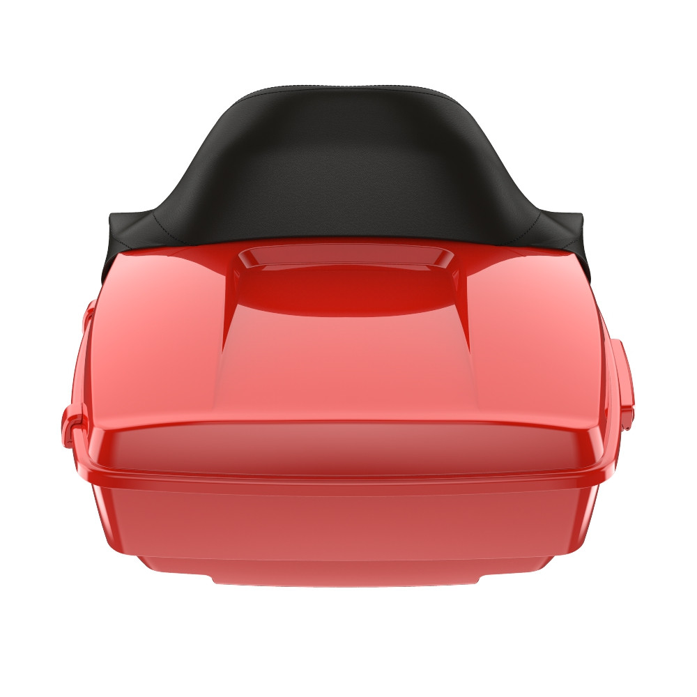 Performance Orange King Tour Pack Pad Luggage Trunk For '97-'23 Harley Touring