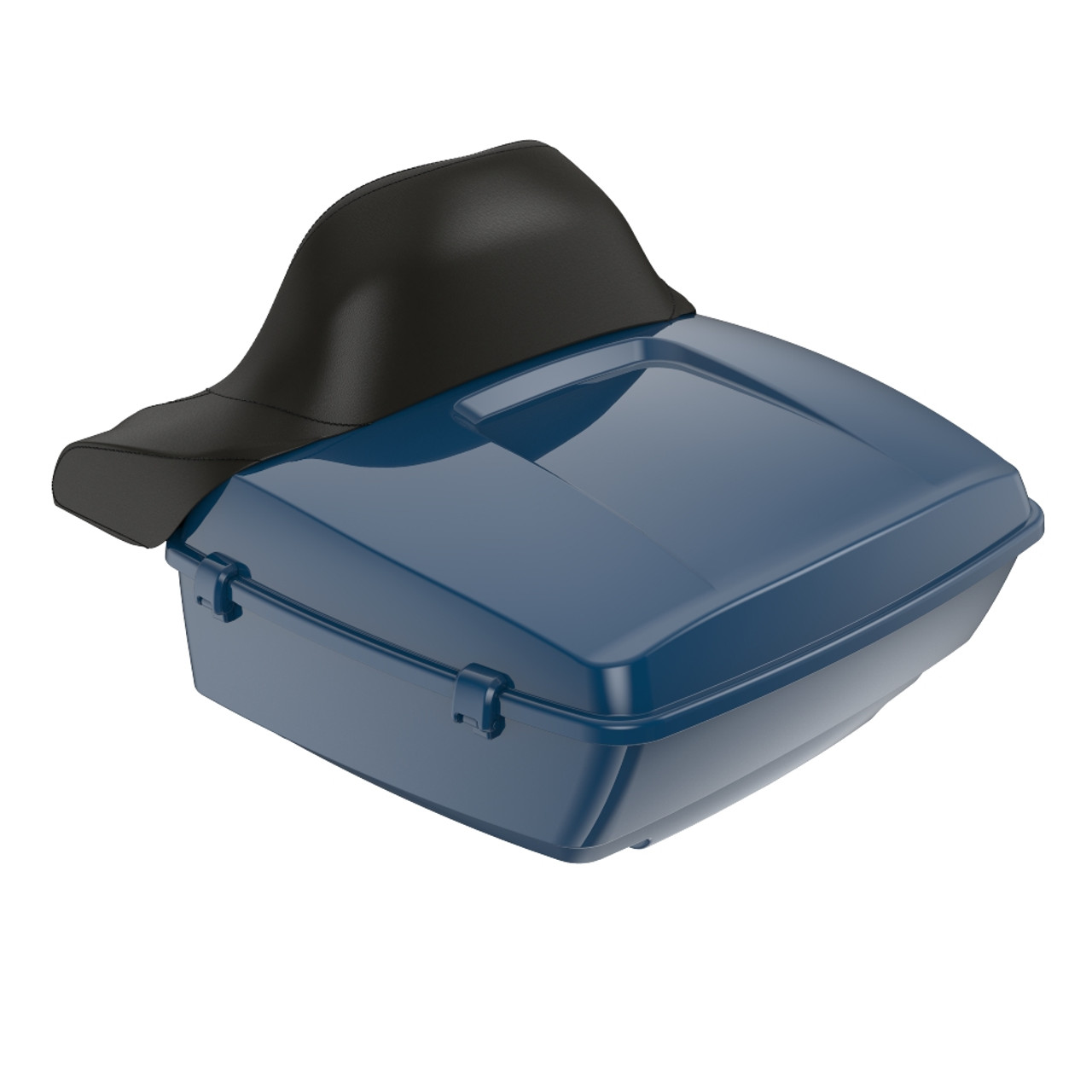 Reef Blue King Tour Pack Pad Luggage Trunk For '97-'23 Harley Touring