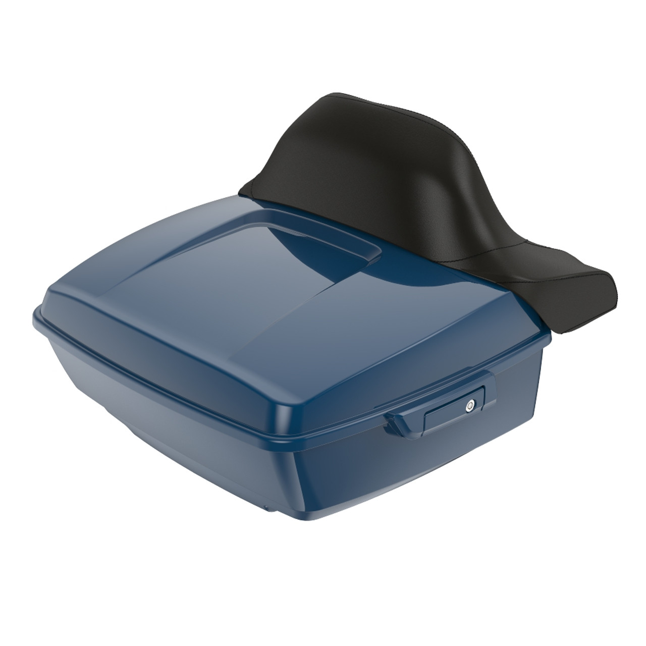 Reef Blue King Tour Pack Pad Luggage Trunk For '97-'23 Harley Touring