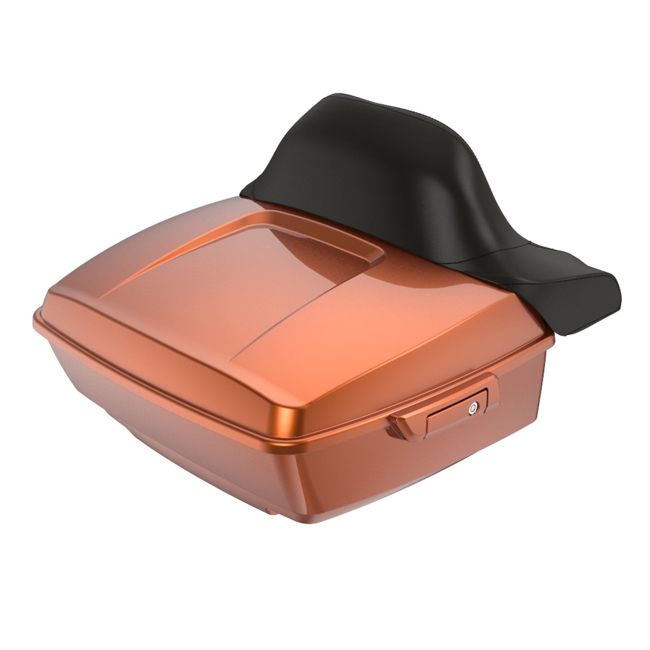 Scorched Orange King Tour Pack Pad Luggage Trunk For '97-'23 Harley Touring