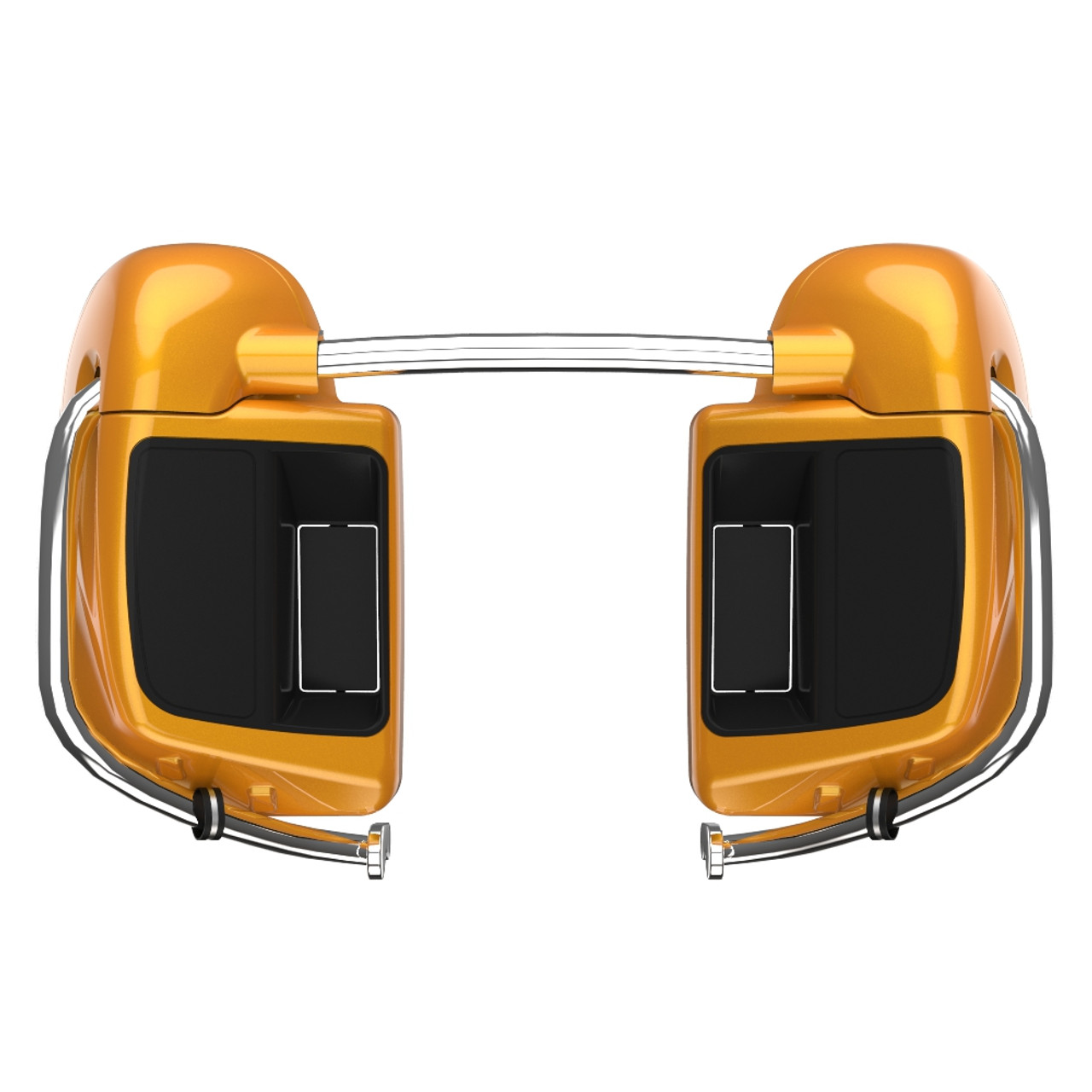 Advanblack Chrome Yellow Pearl Rushmore Lower Vented Fairings for 2014+ Harley Davidson Touring