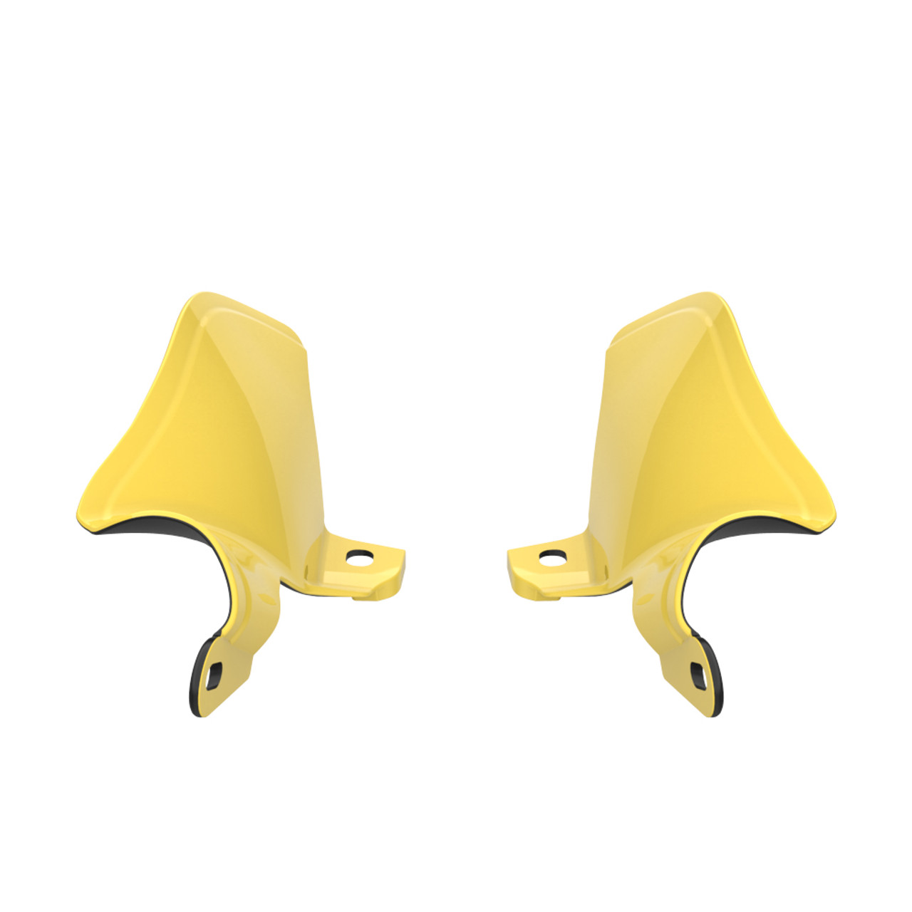 Industrial Yellow MID-FRAME AIR DEFLECTORS HEAT SHIELD FOR '18-'23 HARLEY SOFTAIL