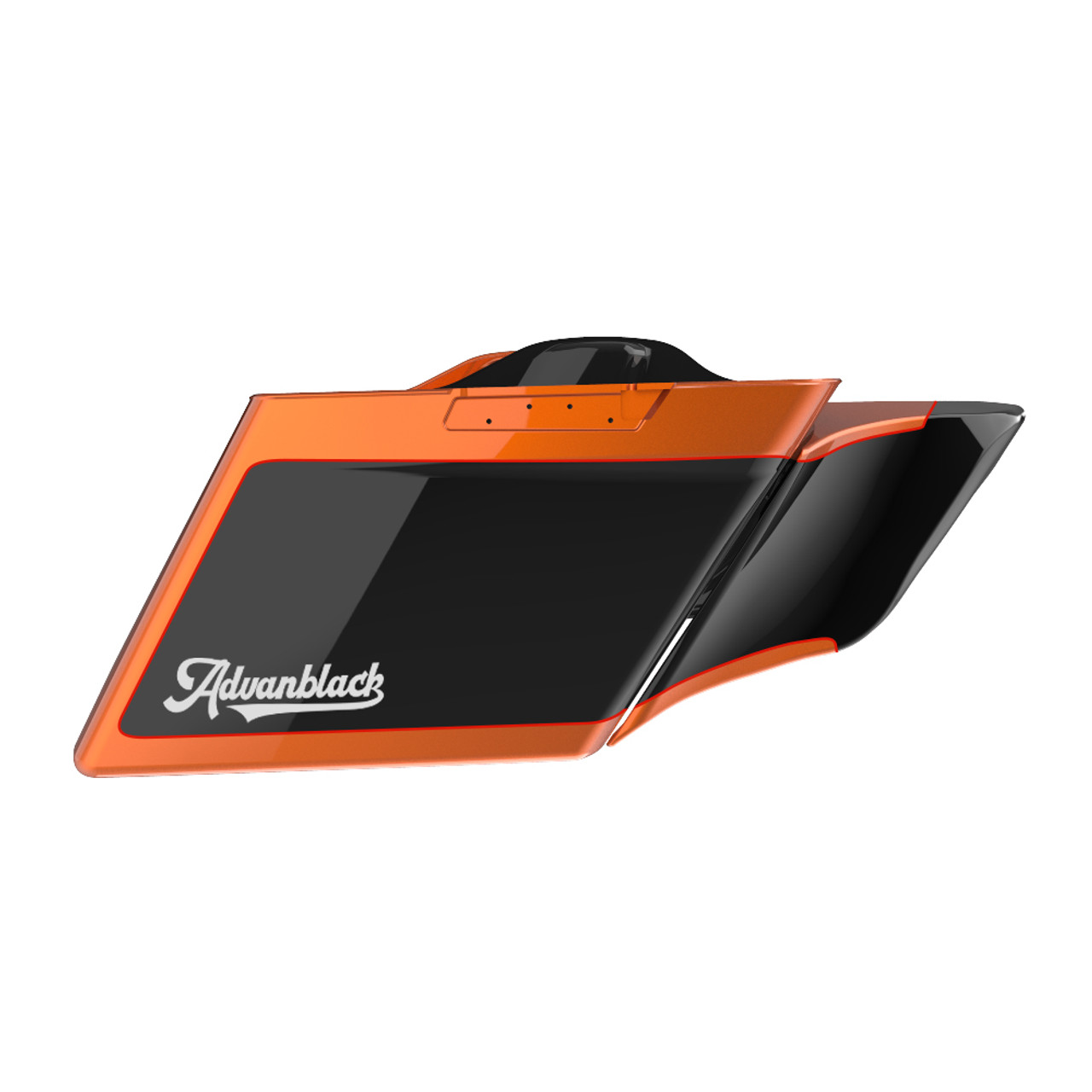 M8 Special Style Two Tone Amber Whiskey and Vivid Black ABS STRETCHED SIDE COVER PANEL FOR 2014+ HARLEY DAVIDSON TOURING