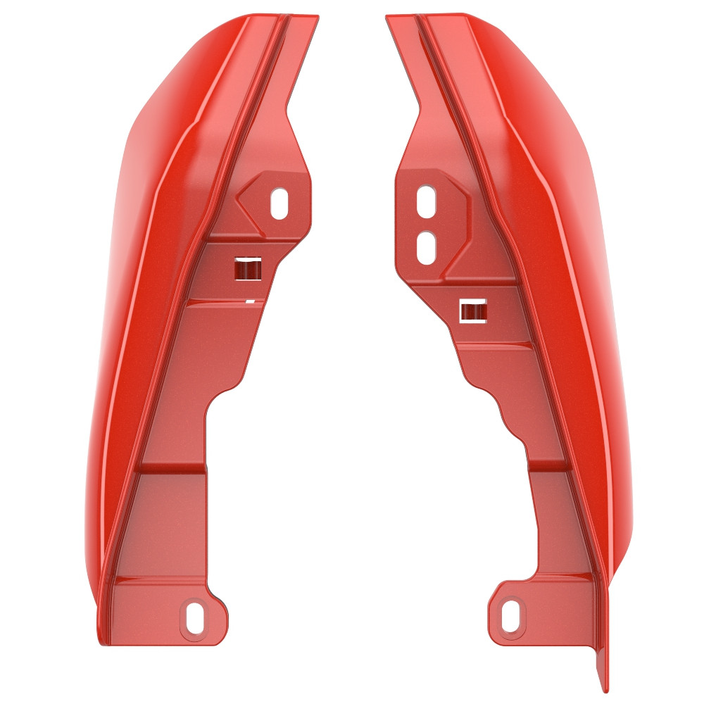 Advanblack Laguna Orange Mid-Frame Air Deflectors heat shield For 2017+ Harley Davidson Touring