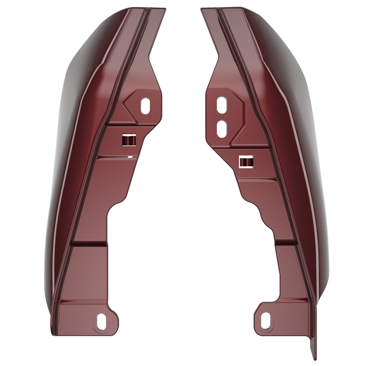 Advanblack Mysterious Red Sunglo Mid-Frame Air Deflectors heat shield For 09-16 Harley Davidson Street Road Electra Glide