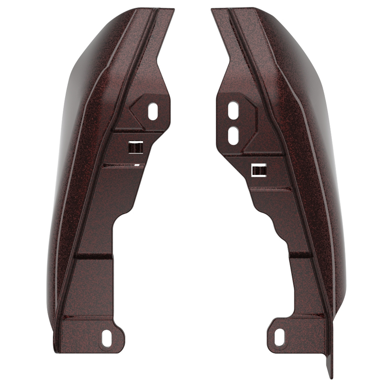 Advanblack Merlot Sunglo Mid-Frame Air Deflectors heat shield For 09-16 Harley Davidson Street Road Electra Glide