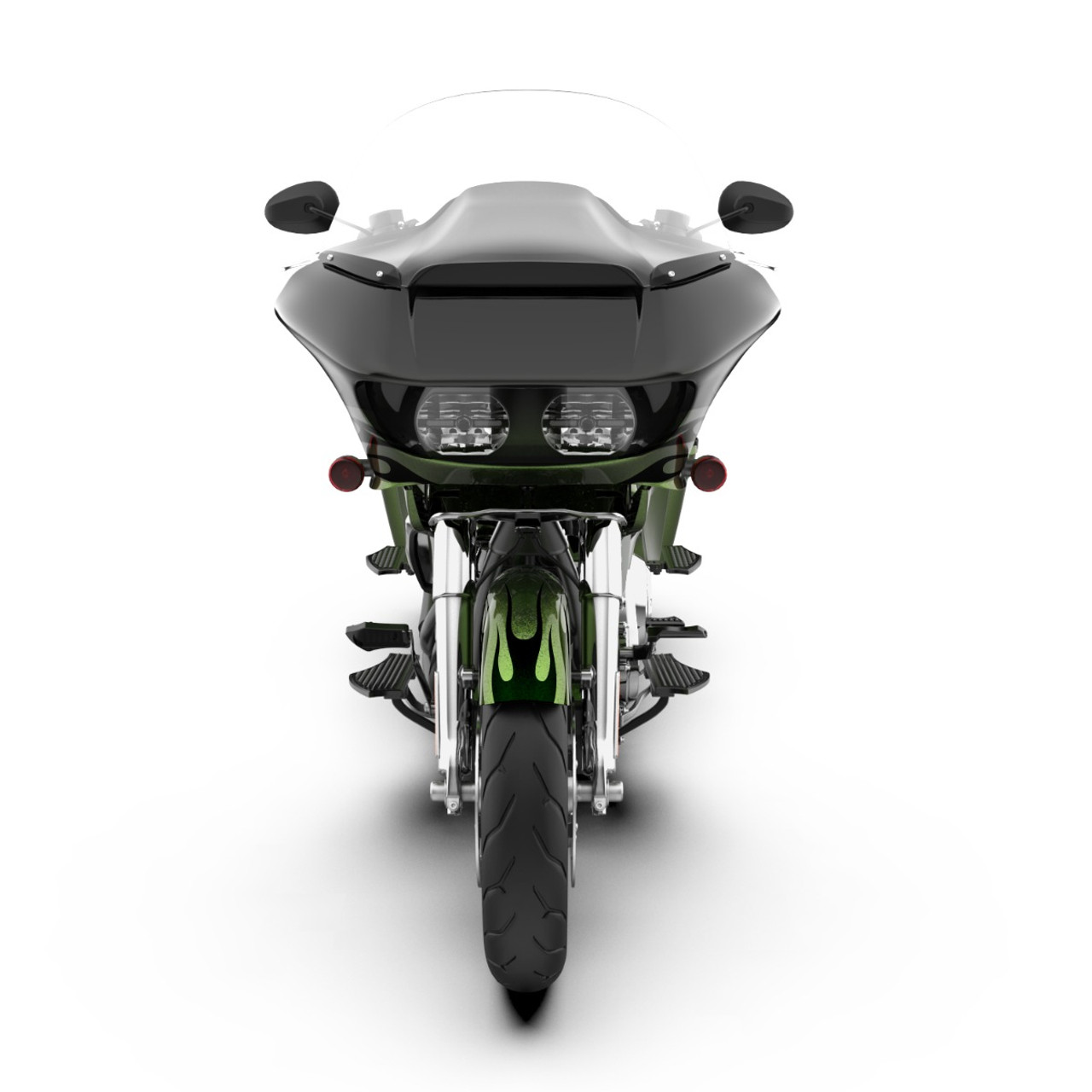 Envious Green Fade FULL BODY COLOR SWAP BUNDLE FOR HARLEY DAVIDSON 2015+  Road Glide
