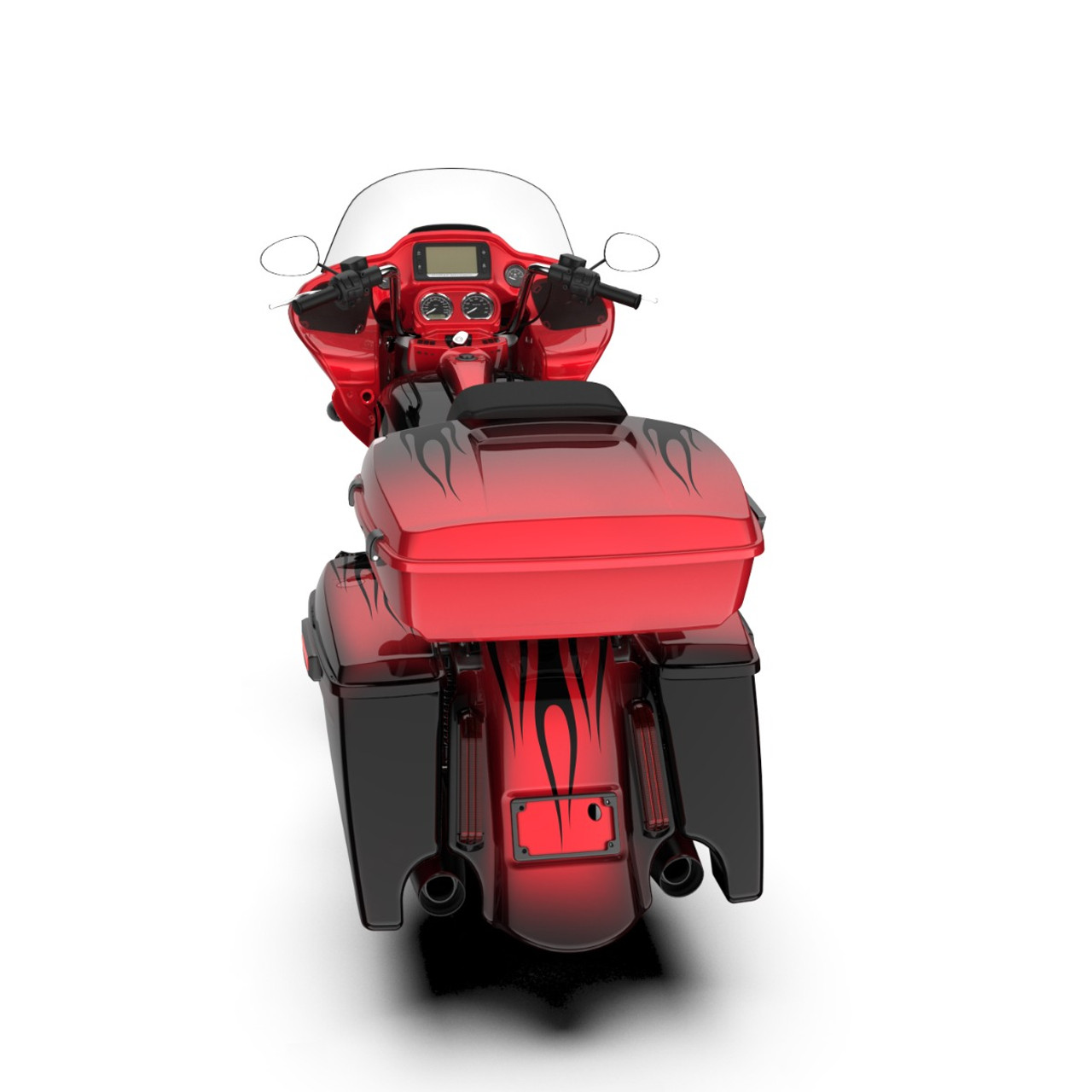 Redline Red Fade FULL BODY COLOR SWAP BUNDLE FOR HARLEY DAVIDSON 2015+  Road Glide