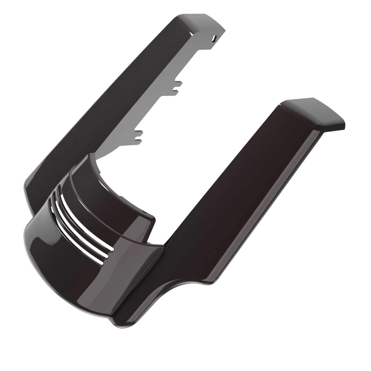 AdvanBlack Single Cutout Black Forest Stretched Rear Fender Extension For 2014+ Harley Davidson Touring Models