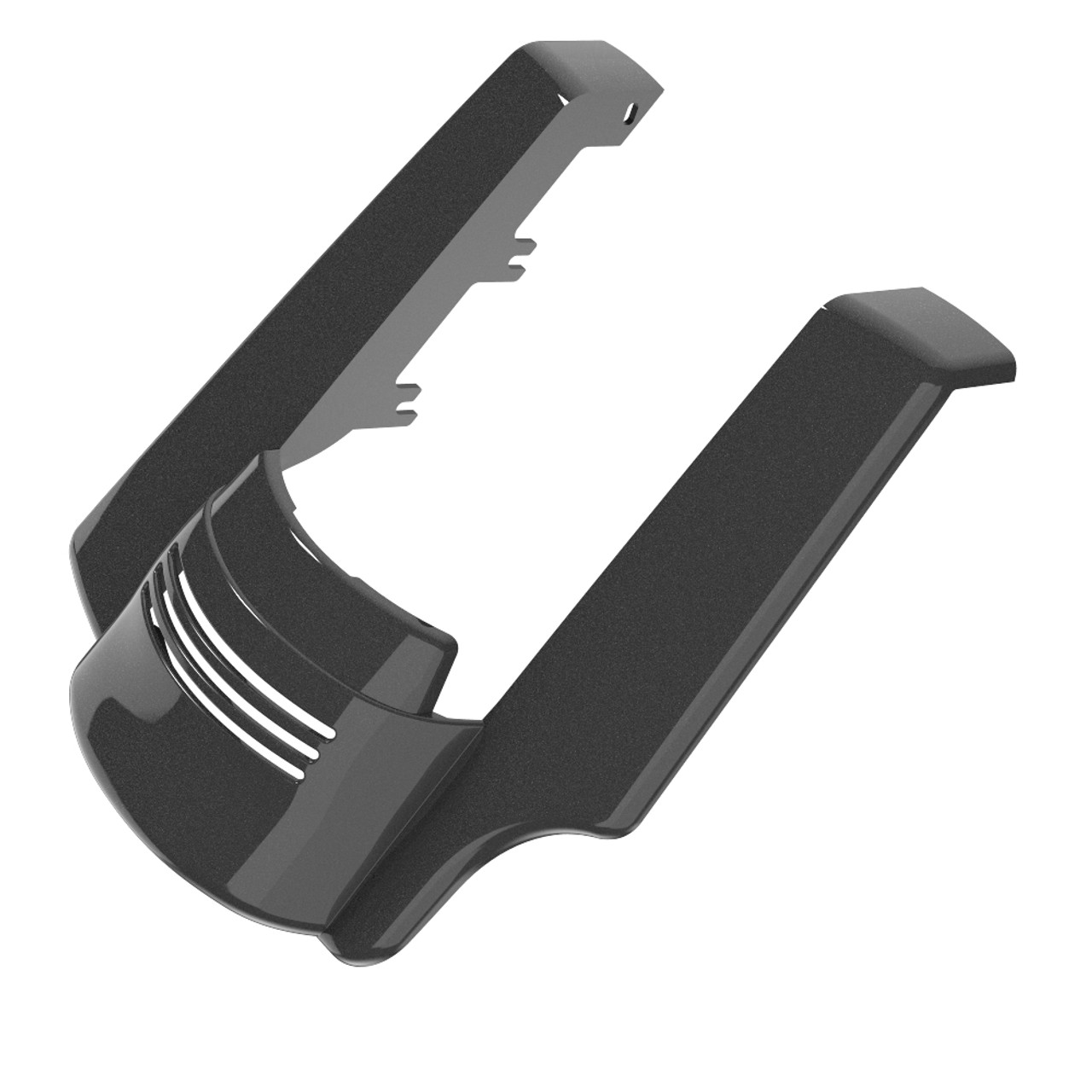AdvanBlack Single Cutout Black Hole Stretched Rear Fender Extension For 2014+ Harley Davidson Touring Models