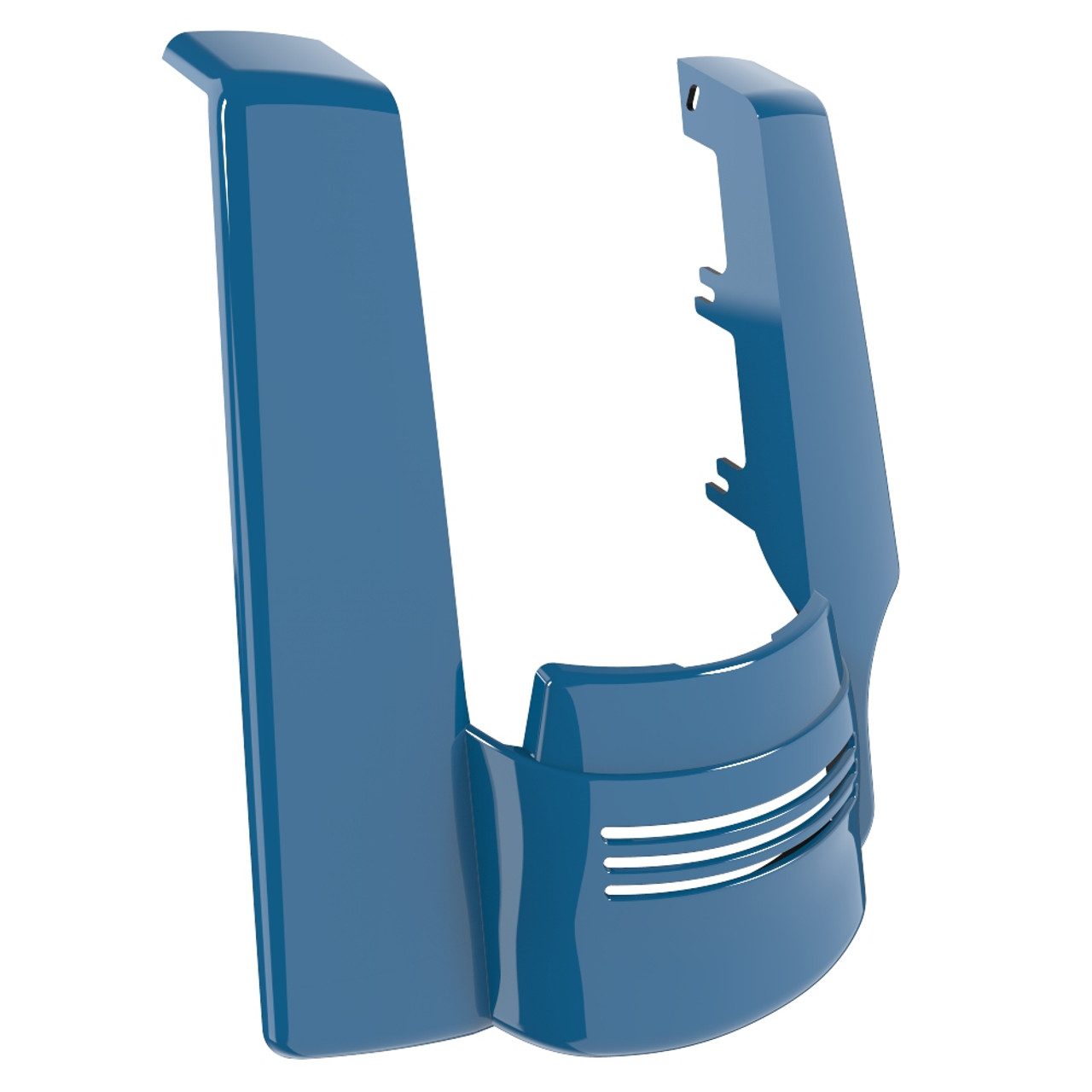 Advanblack Single Cutout Black Jack Metallic Stretched Rear Fender Extension For 2014+ Harley Davidson Touring Models