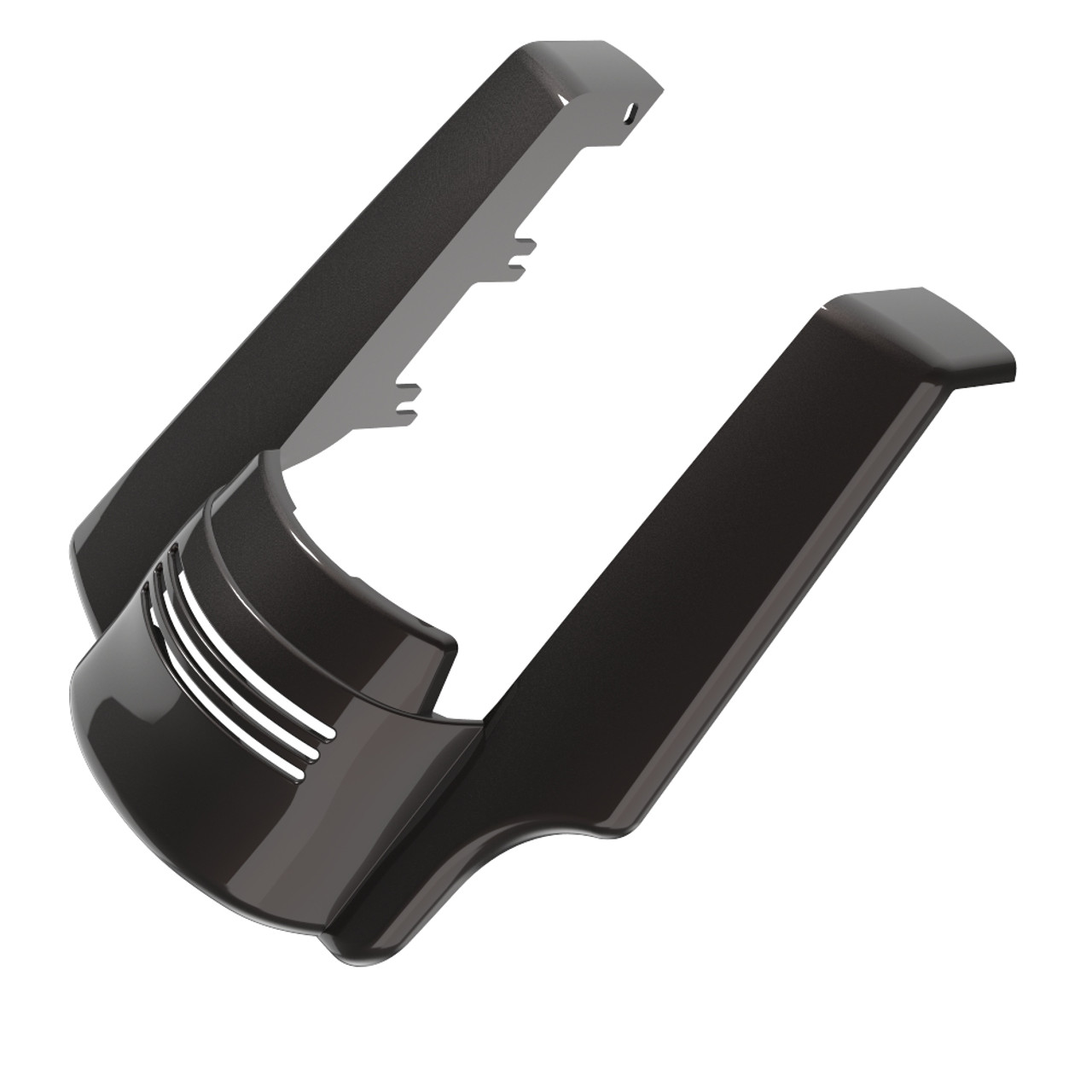 Advanblack Single Cutout Black Jack Metallic Stretched Rear Fender Extension For 2014+ Harley Davidson Touring Models