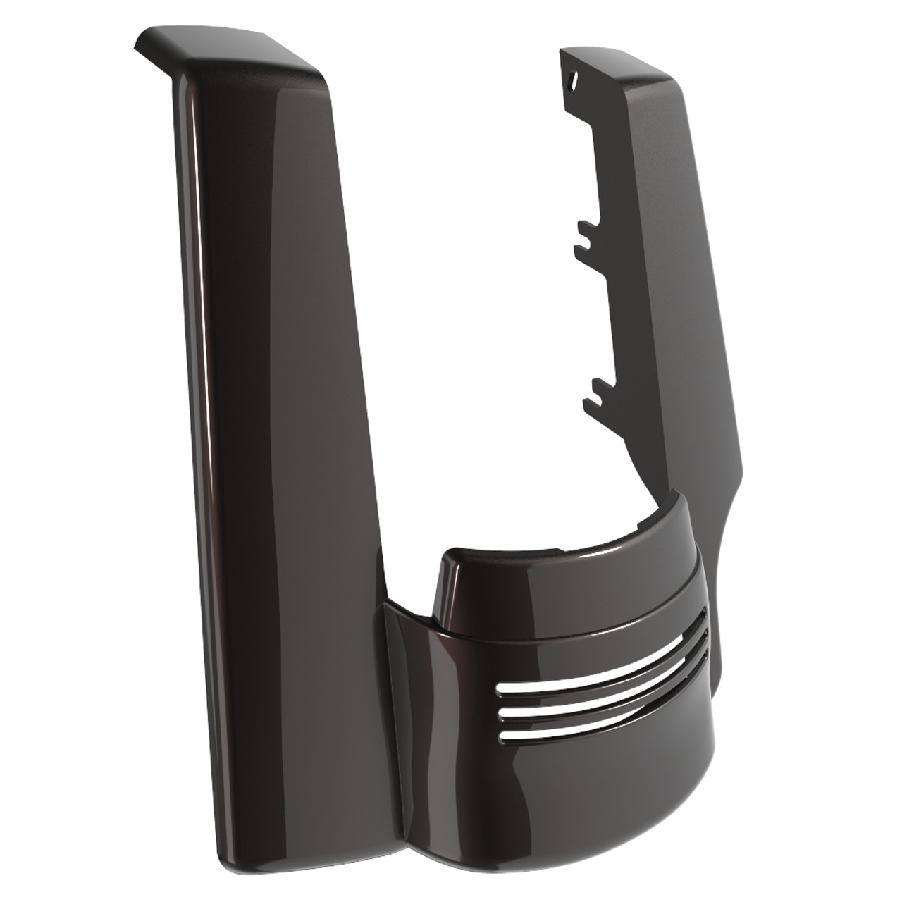 Advanblack Single Cutout Black Jack Metallic Stretched Rear Fender Extension For 2014+ Harley Davidson Touring Models