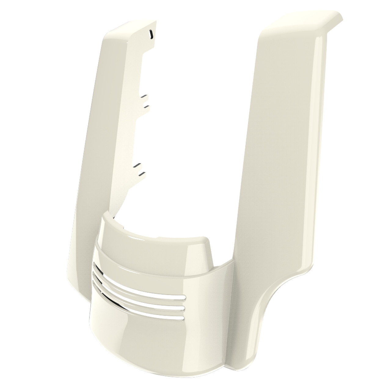 Advanblack Single Cutout Birch White Stretched Rear Fender Extension For 2014+ Harley Davidson Touring Models