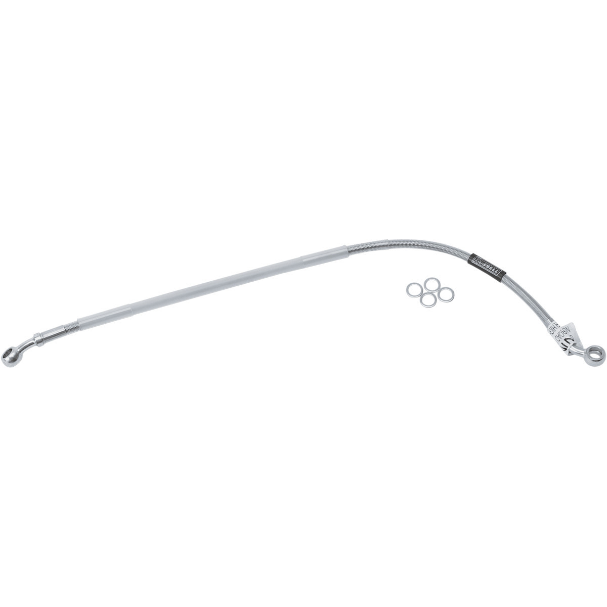 Russell #R08915S - Brake Line - Rear - Stainless Steel - '73-'75 FX/E