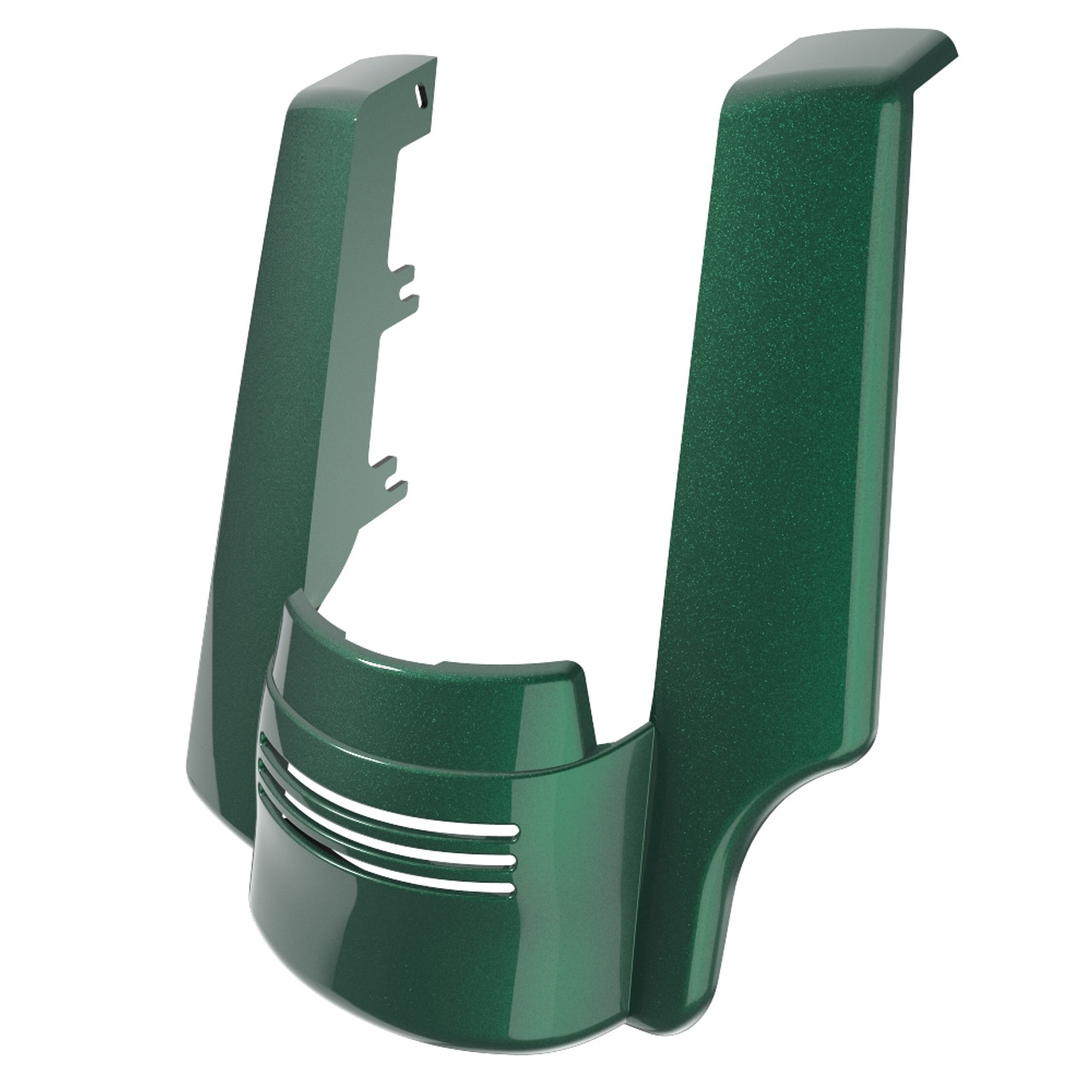AdvanBlack Single Cutout Deep Jade pearl Stretched Rear Fender Extension For 2014+ Harley Davidson Touring Models