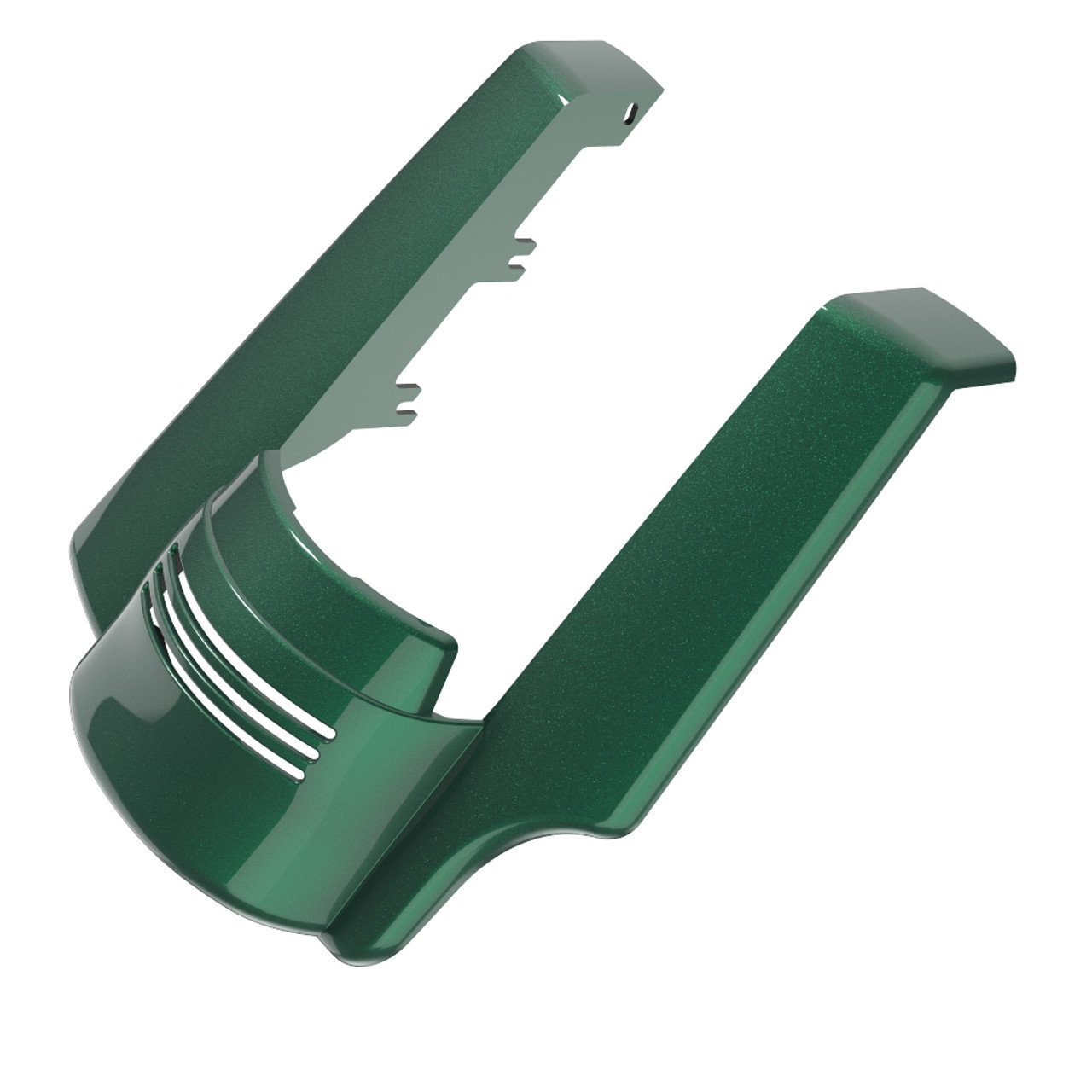 AdvanBlack Single Cutout Deep Jade pearl Stretched Rear Fender Extension For 2014+ Harley Davidson Touring Models