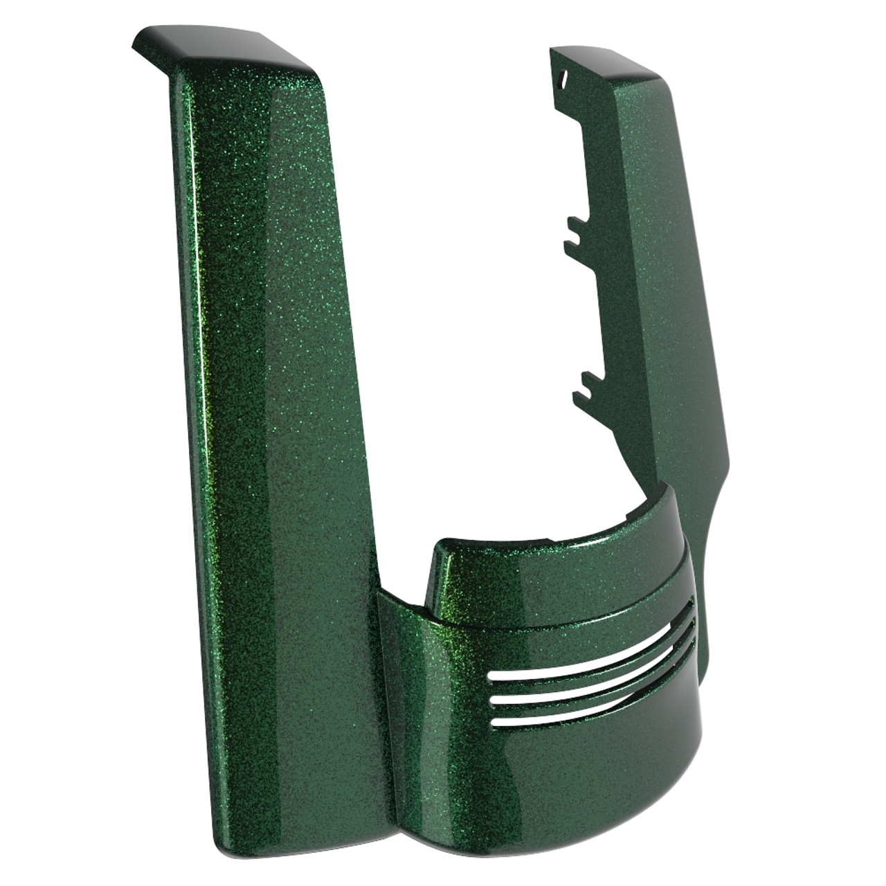 Advanblack Single Cutout Hard Candy Chameleon Stretched Rear Fender Extension For 2014+ Harley Davidson Touring Models