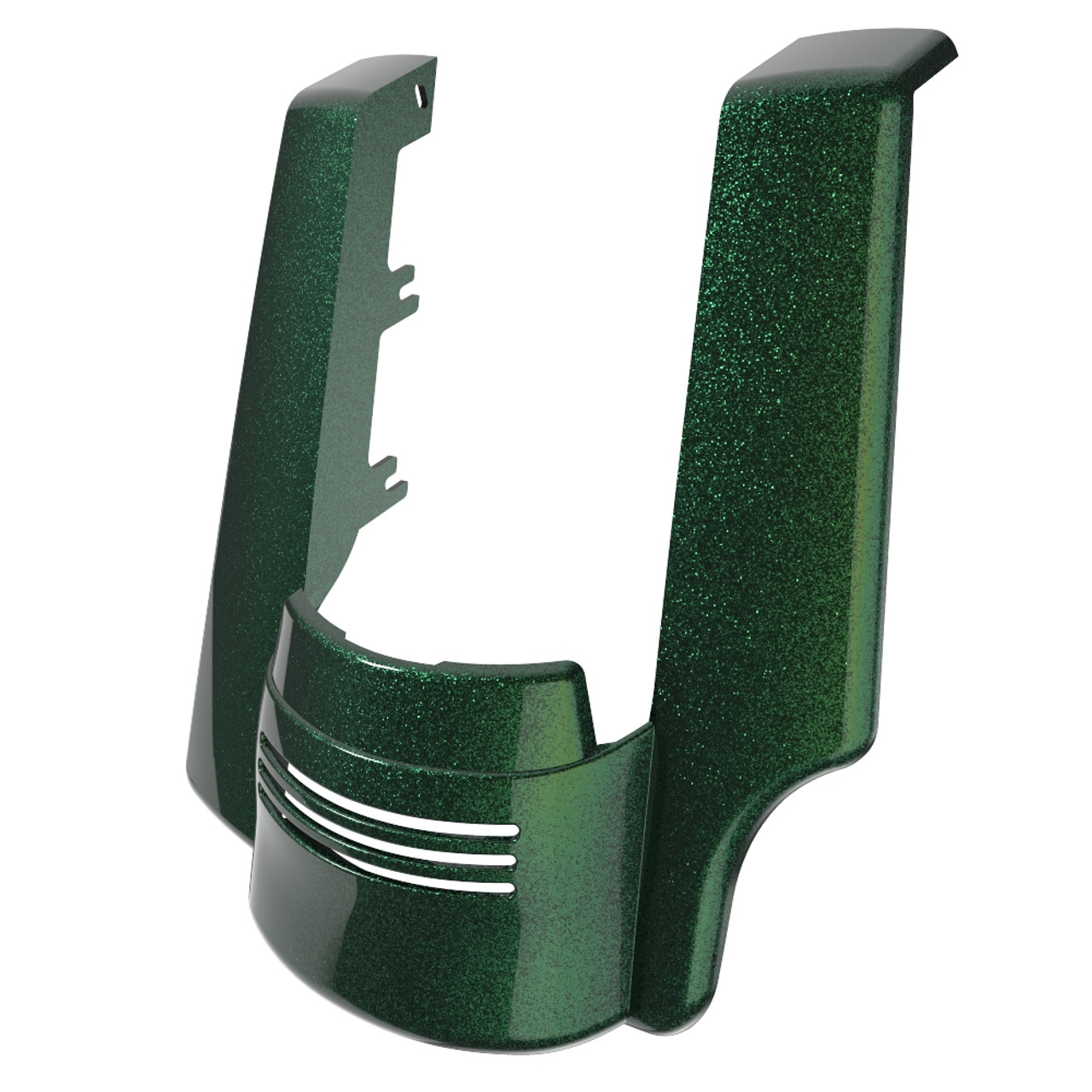 Advanblack Single Cutout Hard Candy Chameleon Stretched Rear Fender Extension For 2014+ Harley Davidson Touring Models