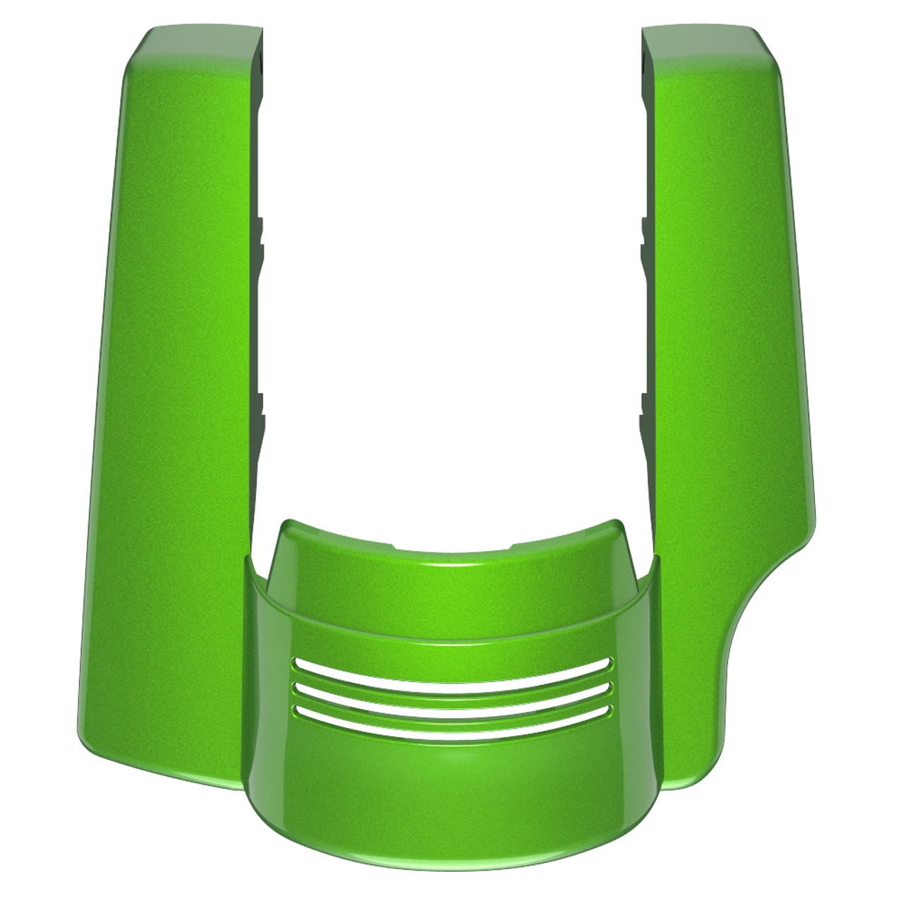 AdvanBlack Single Cutout Radioactive Green Stretched Rear Fender Extension For 2014+ Harley Davidson Touring Models