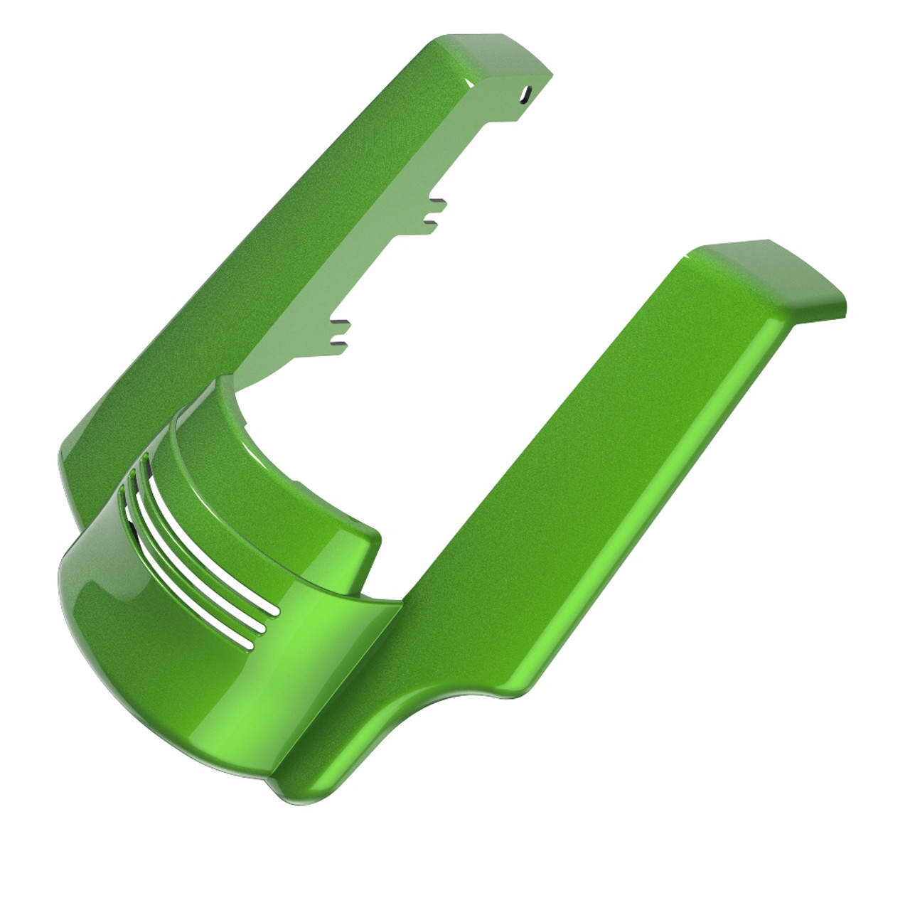 AdvanBlack Single Cutout Radioactive Green Stretched Rear Fender Extension For 2014+ Harley Davidson Touring Models