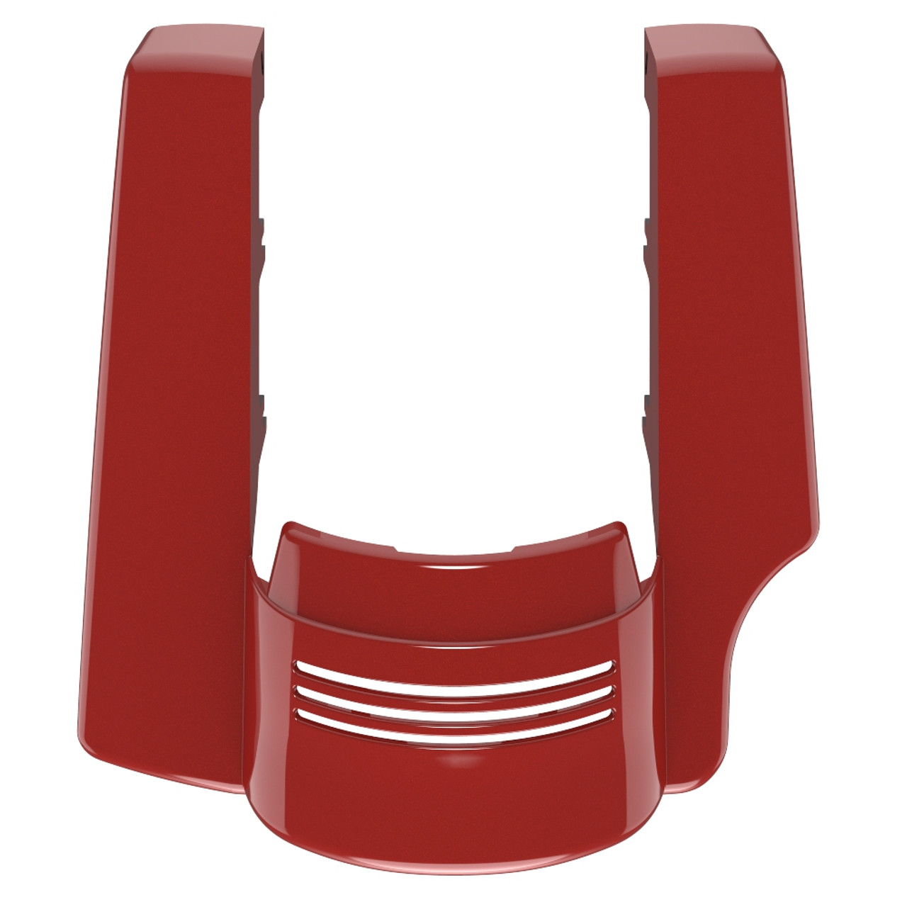 AdvanBlack Single Cutout Red Hot Sunglo Stretched Rear Fender Extension For '09-'13  Harley Davidson Touring Models
