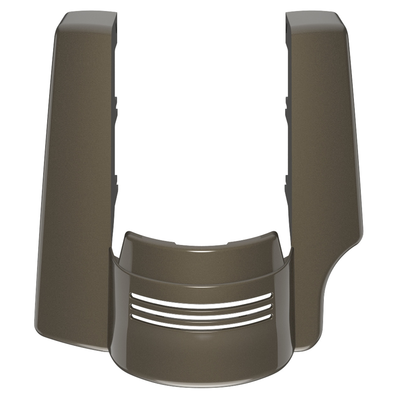 Advanblack Single Cutout River Rock Gray Stretched Rear Fender Extension For 2014+ Harley Davidson Touring Models