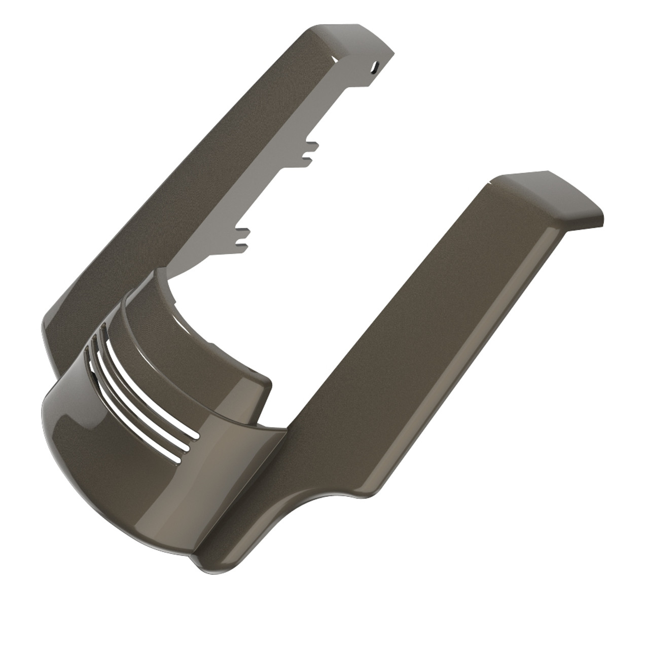Advanblack Single Cutout River Rock Gray Stretched Rear Fender Extension For 2014+ Harley Davidson Touring Models