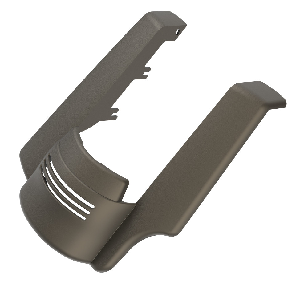 AdvanBlack Single Cutout River Rock Gray Denim Stretched Rear Fender Extension For 2014+ Harley Davidson Touring Models