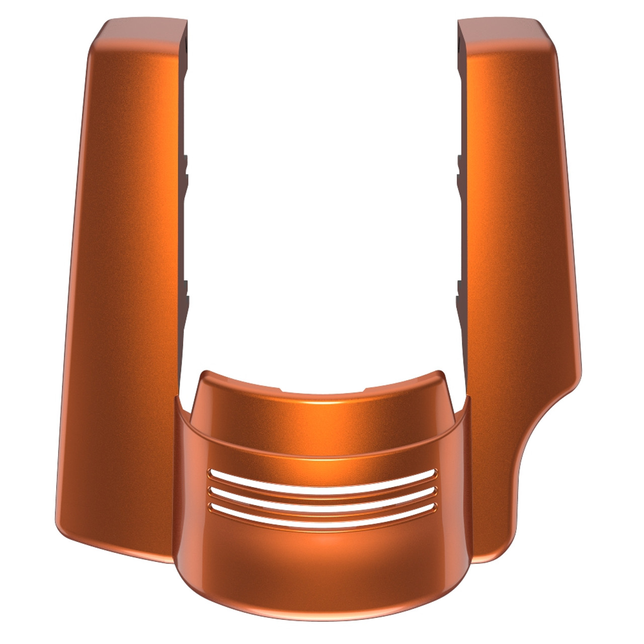 Advanblack Single Cutout Scorched Orange Stretched Rear Fender Extension For 2014+ Harley Davidson Touring Models