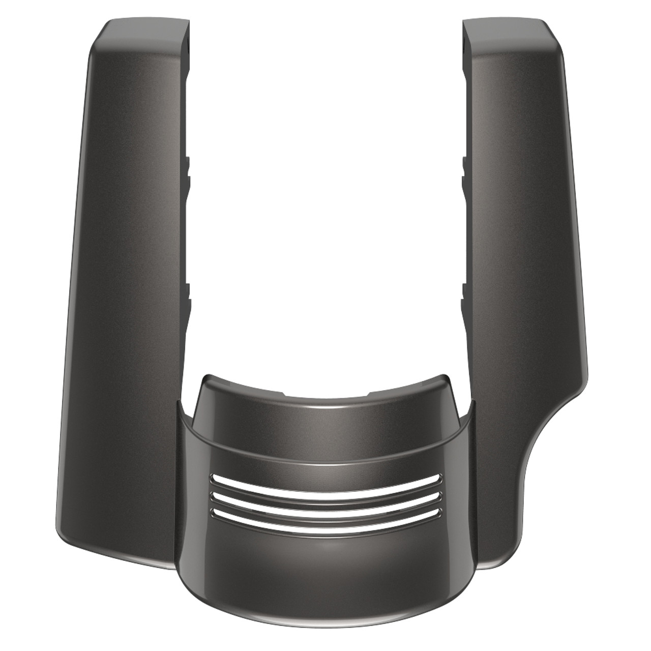 Advanblack Single Cutout Silver Flux Stretched Rear Fender Extension For 2014+ Harley Davidson Touring Models